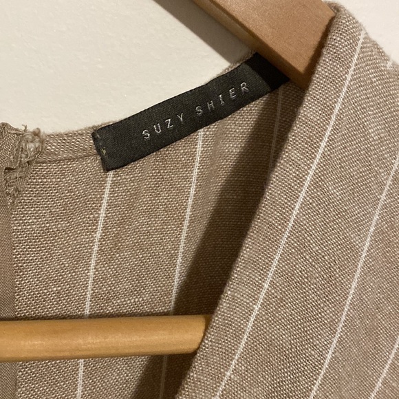 Suzy Shier Linen Jumpsuit - Picture 5 of 10